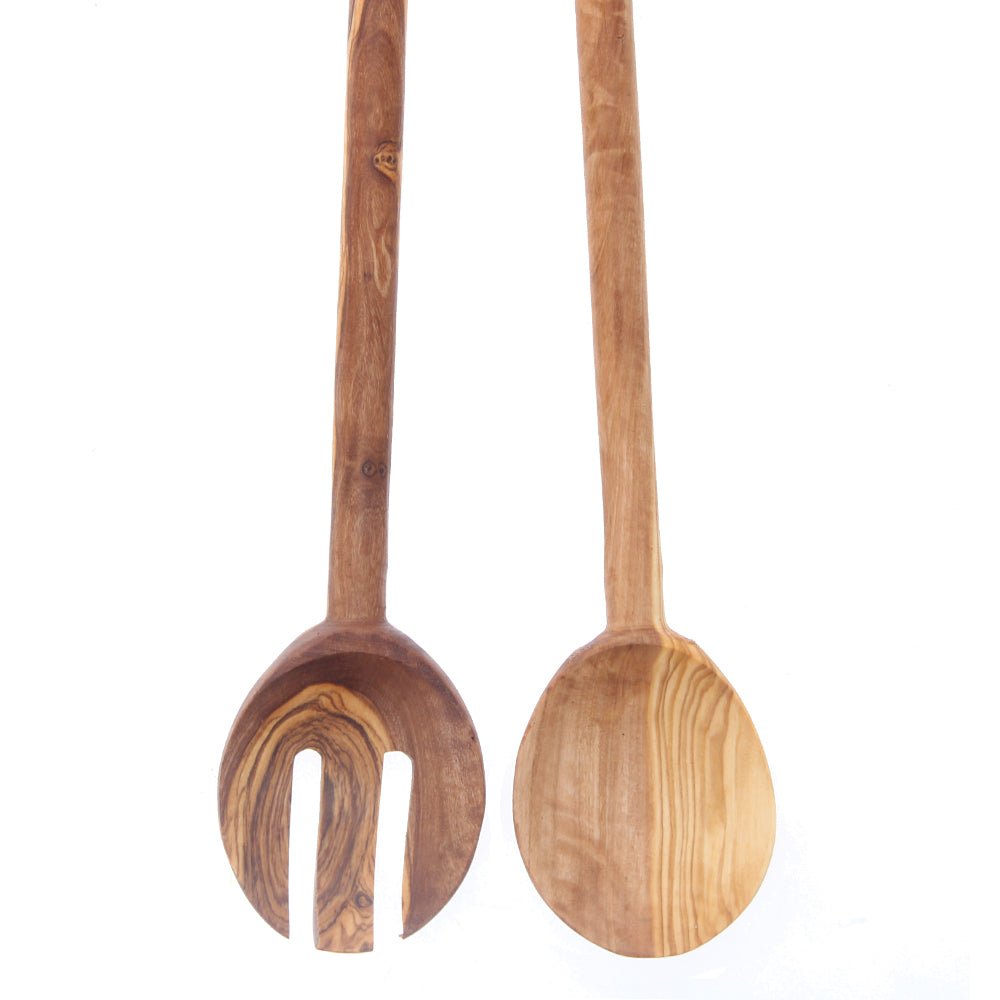 Olive Wood Salad Servers