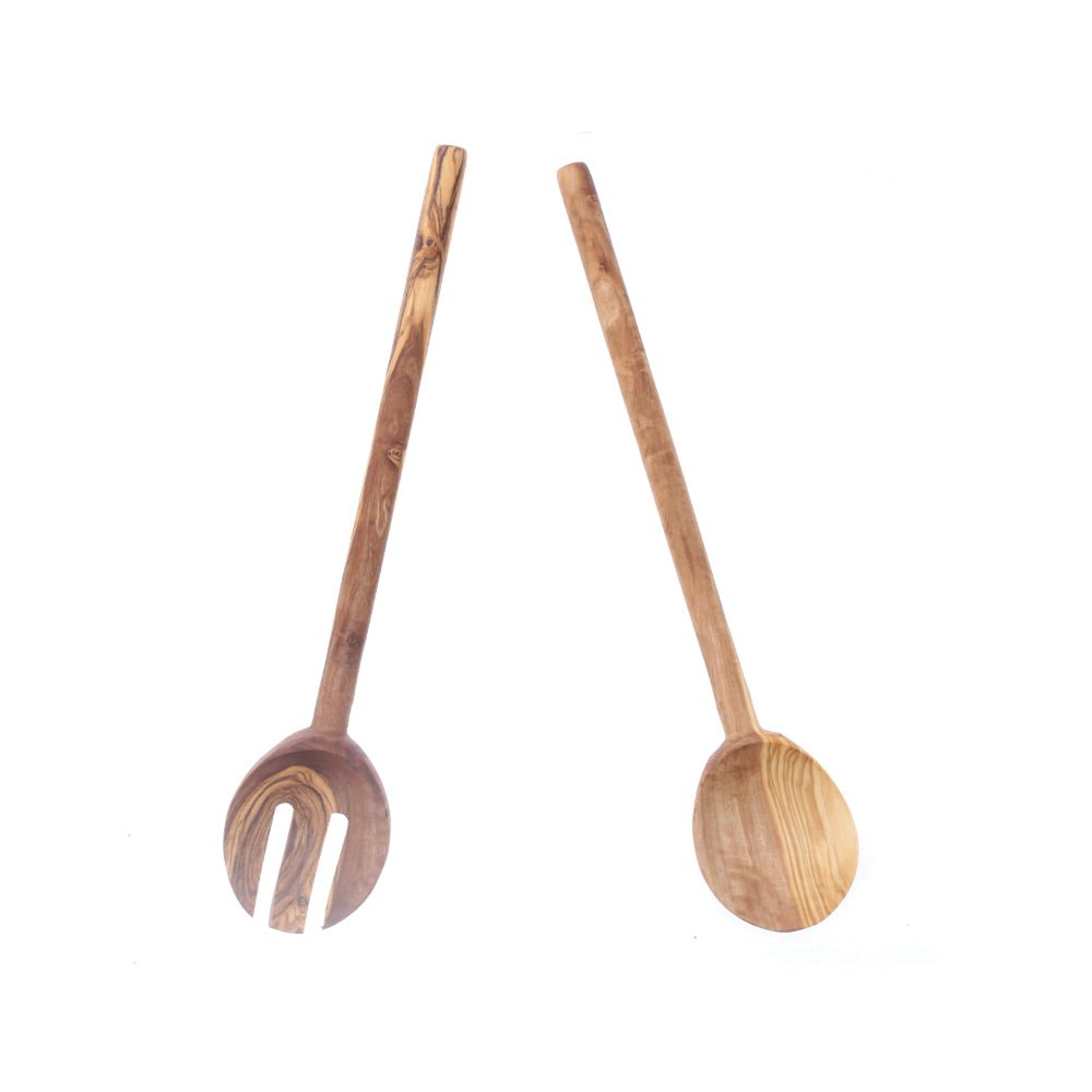 Olive Wood Salad Servers