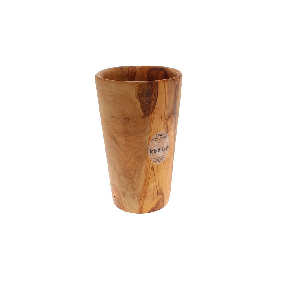 Olive Wood Utensil Holder, Large