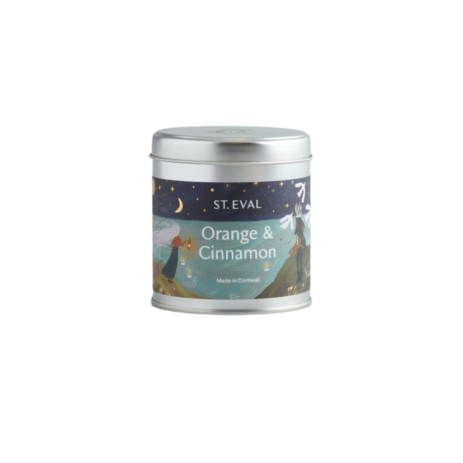 Orange & Cinnamon Scented Christmas Tin Candle