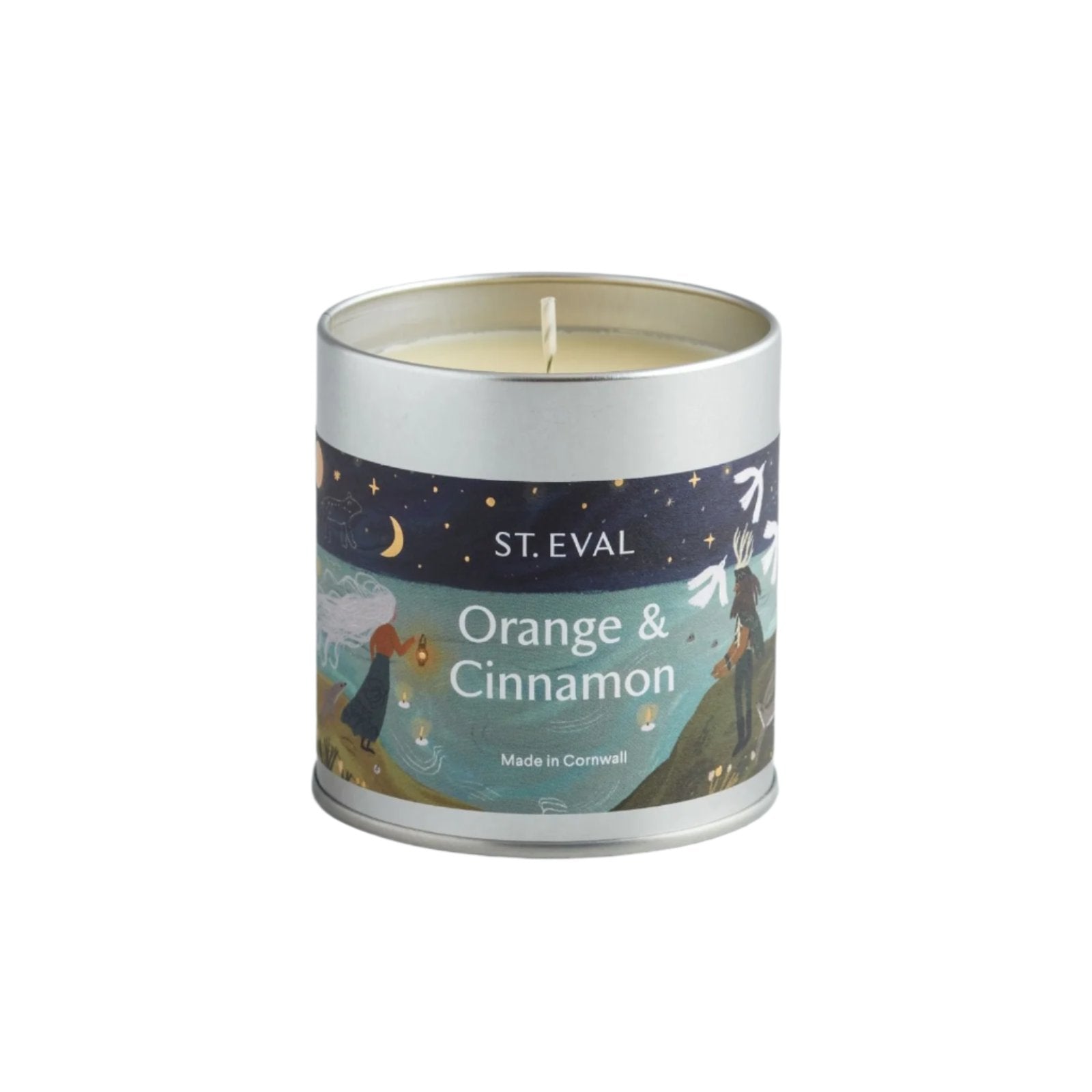 Orange & Cinnamon Scented Christmas Tin Candle