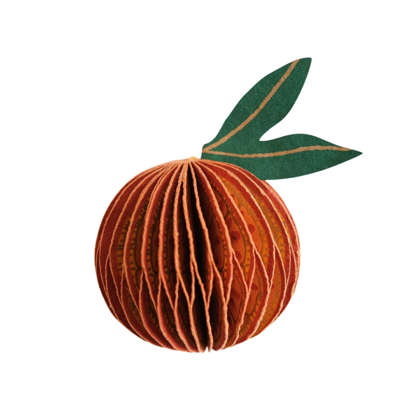 Orange Honeycomb Paper Decoration