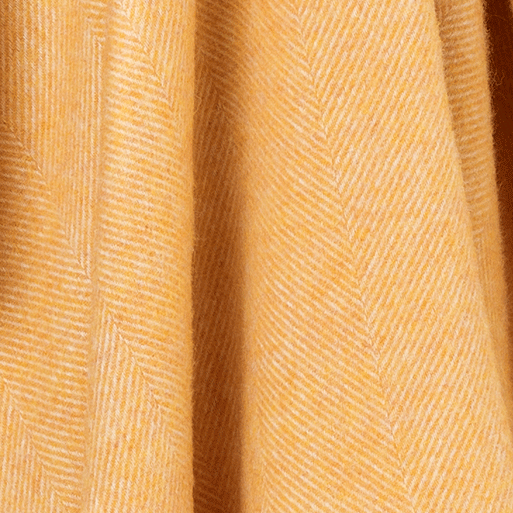Orange Shetland Herringbone Throw by Bronte