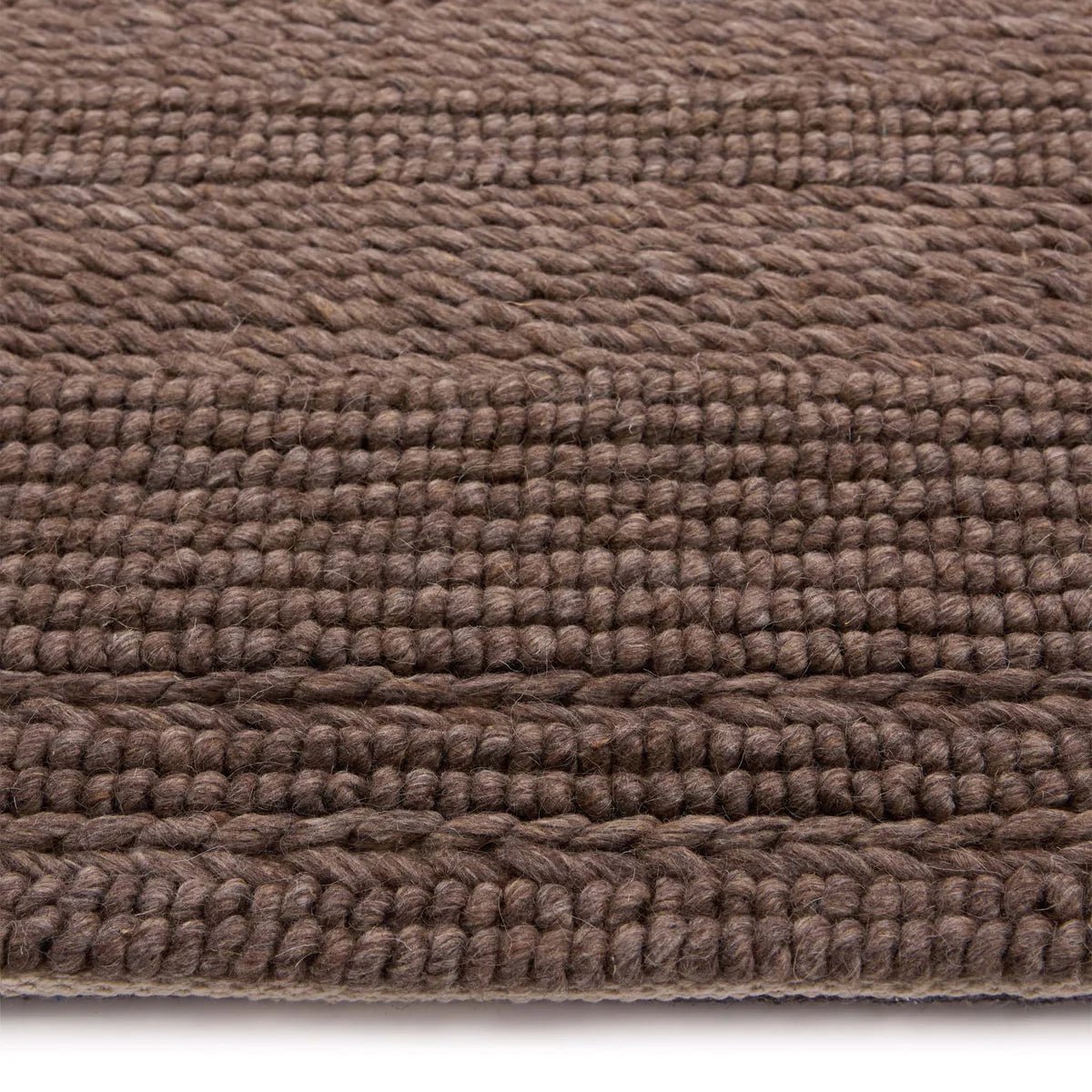 Origin Chunky Knit Brown Rug - Angela Reed -