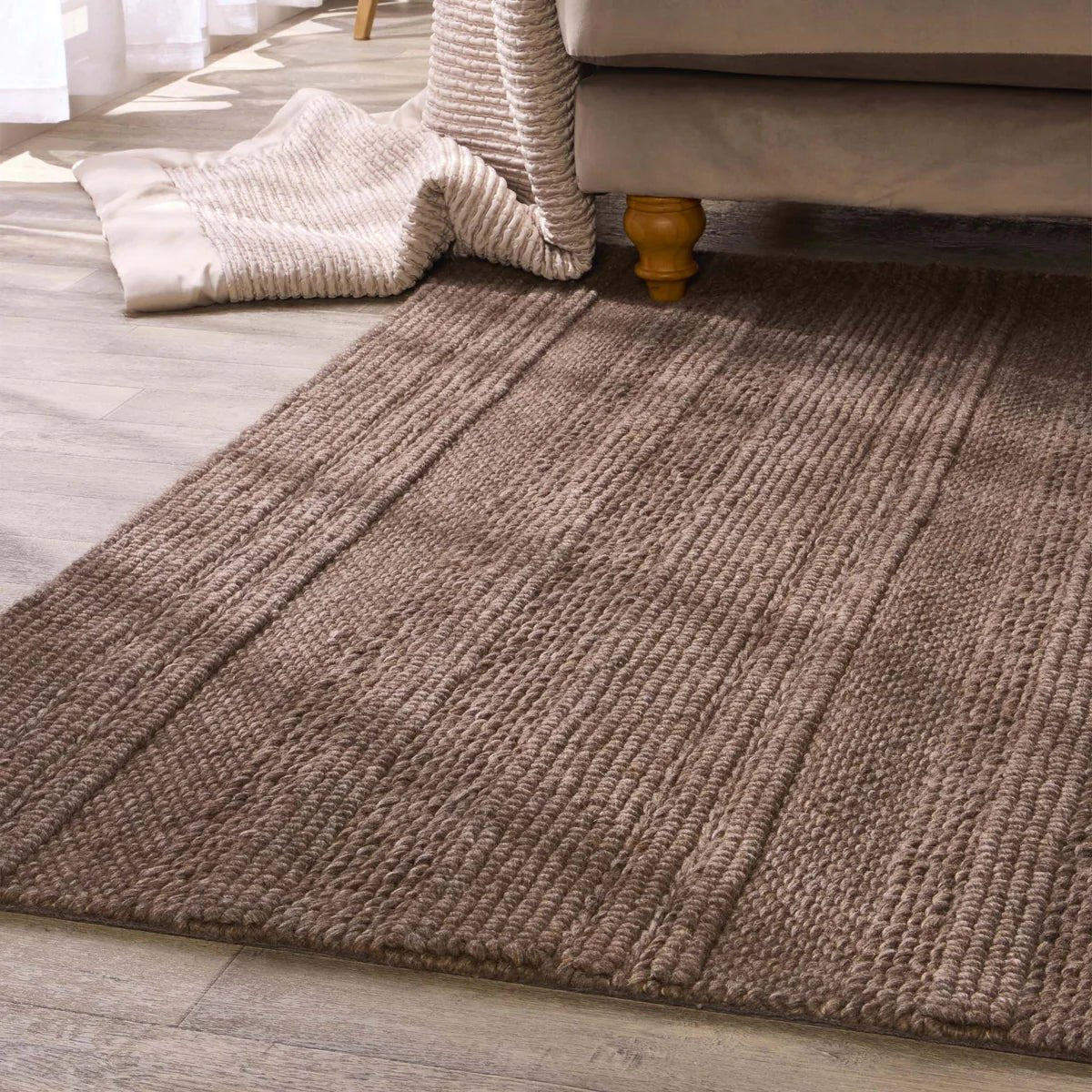 Origin Chunky Knit Brown Rug - Angela Reed -