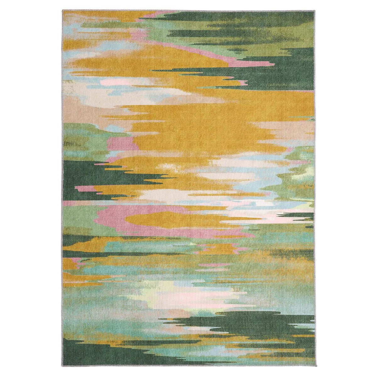 Origin Washable Rug Sedona Green/Ochre - Angela Reed -