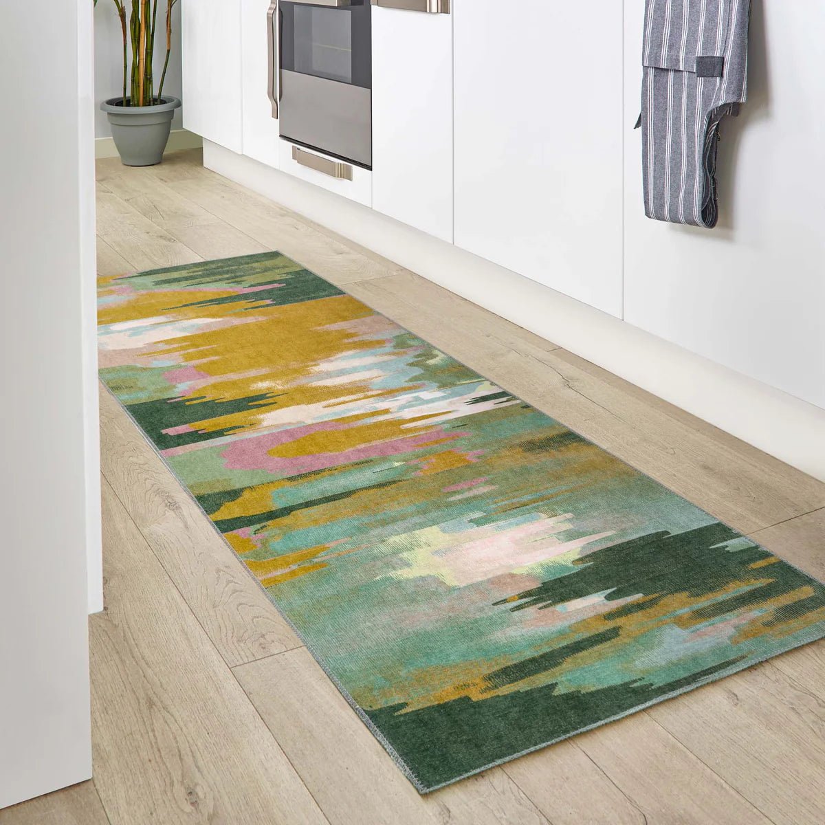 Origin Washable Rug Sedona Green/Ochre - Angela Reed -