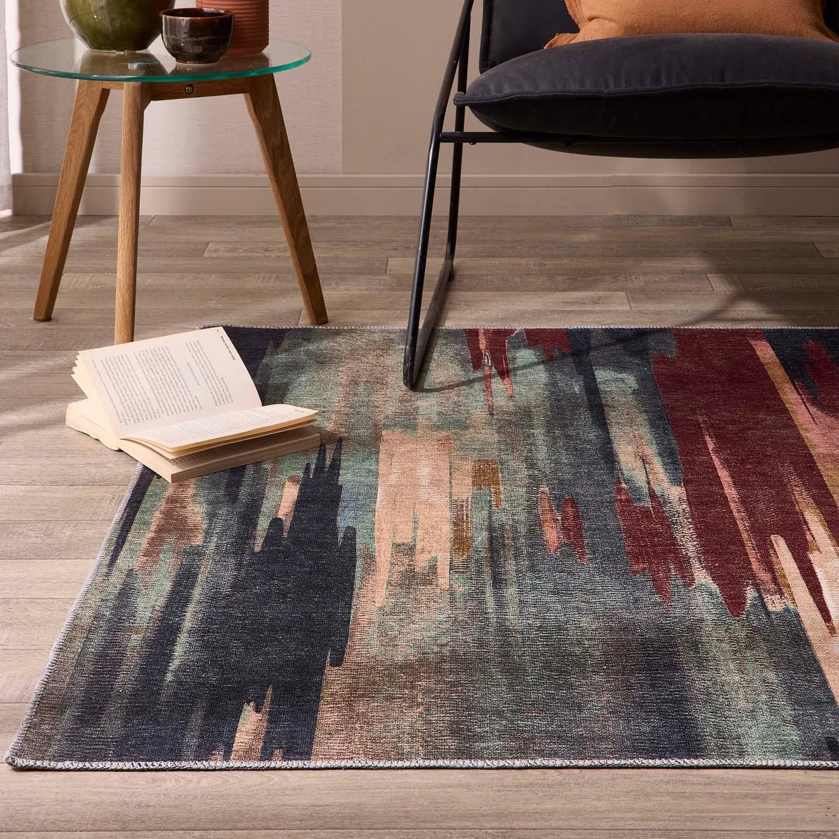 Origin Washable Rug Sedona Rust/Navy - Angela Reed -