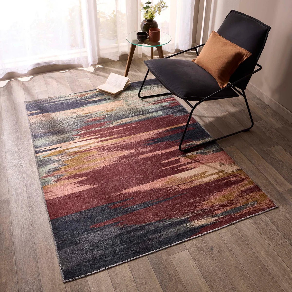 Origin Washable Rug Sedona Rust/Navy - Angela Reed -