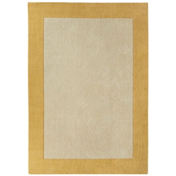 Origins Borders Rug, Ochre 120 x 170cm,160 x 230cm,200 x 290cm,67 x 200cm,80 x 150cm