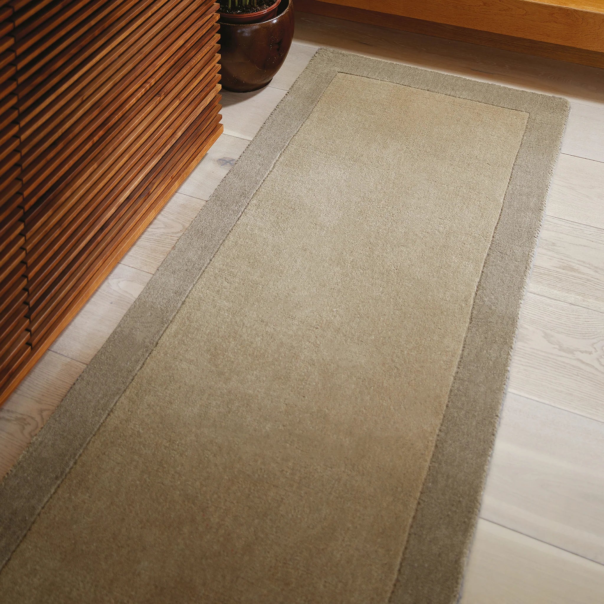 Origins Borders Rug, Taupe 120 x 170cm,160 x 230cm,200 x 290cm,67 x 200cm,80 x 150cm