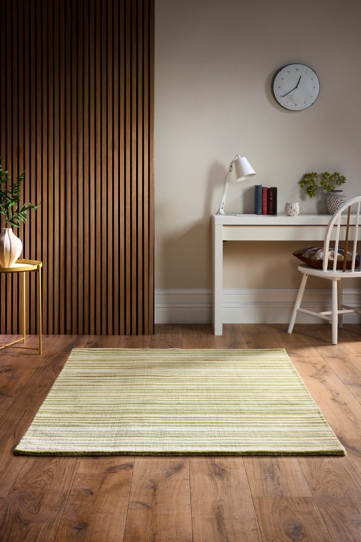 Origins Fine Stripe Rug, Green 120 x 170cm,160 x 230cm,67 x 200cm,80 x 150cm