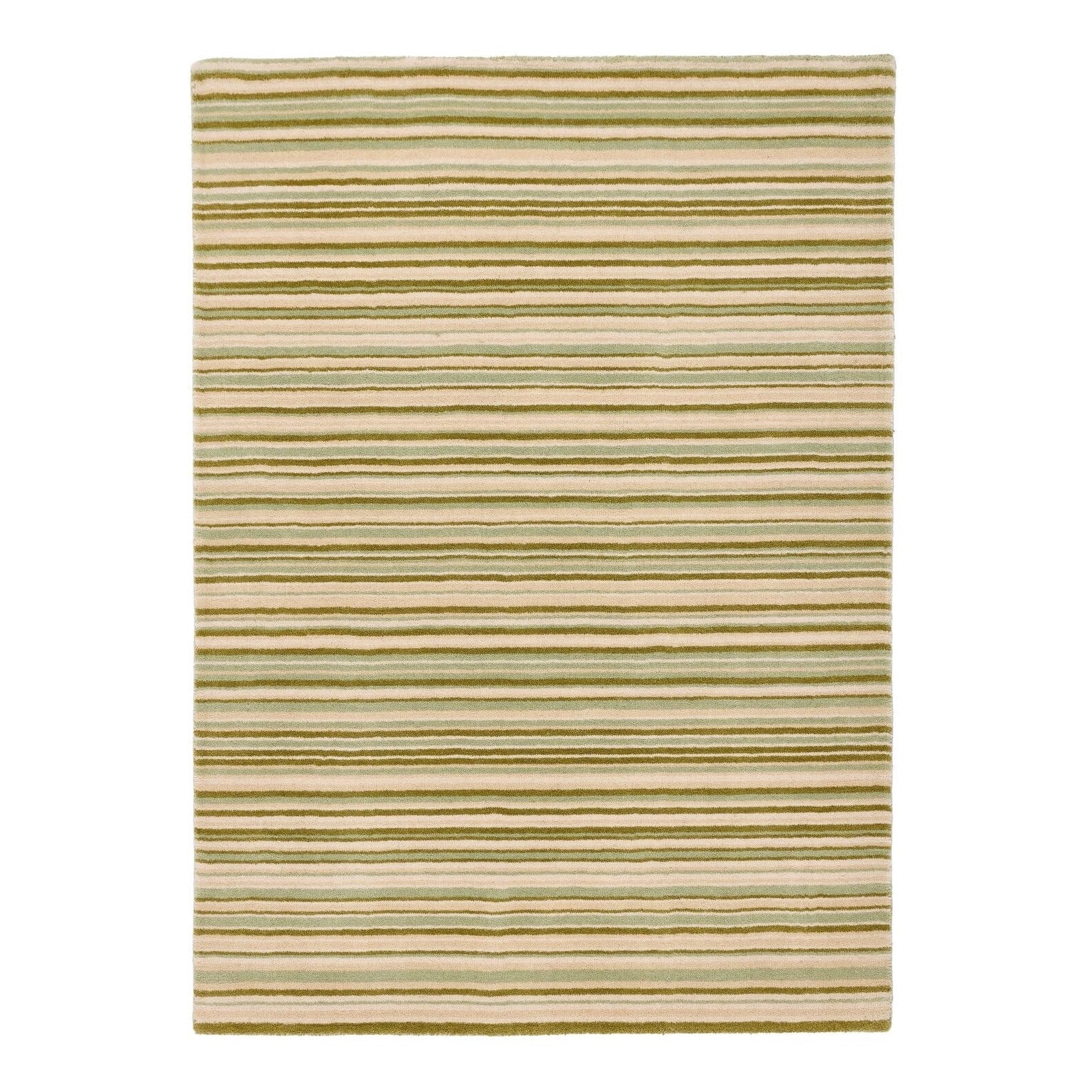 Origins Fine Stripe Rug, Green 120 x 170cm,160 x 230cm,67 x 200cm,80 x 150cm
