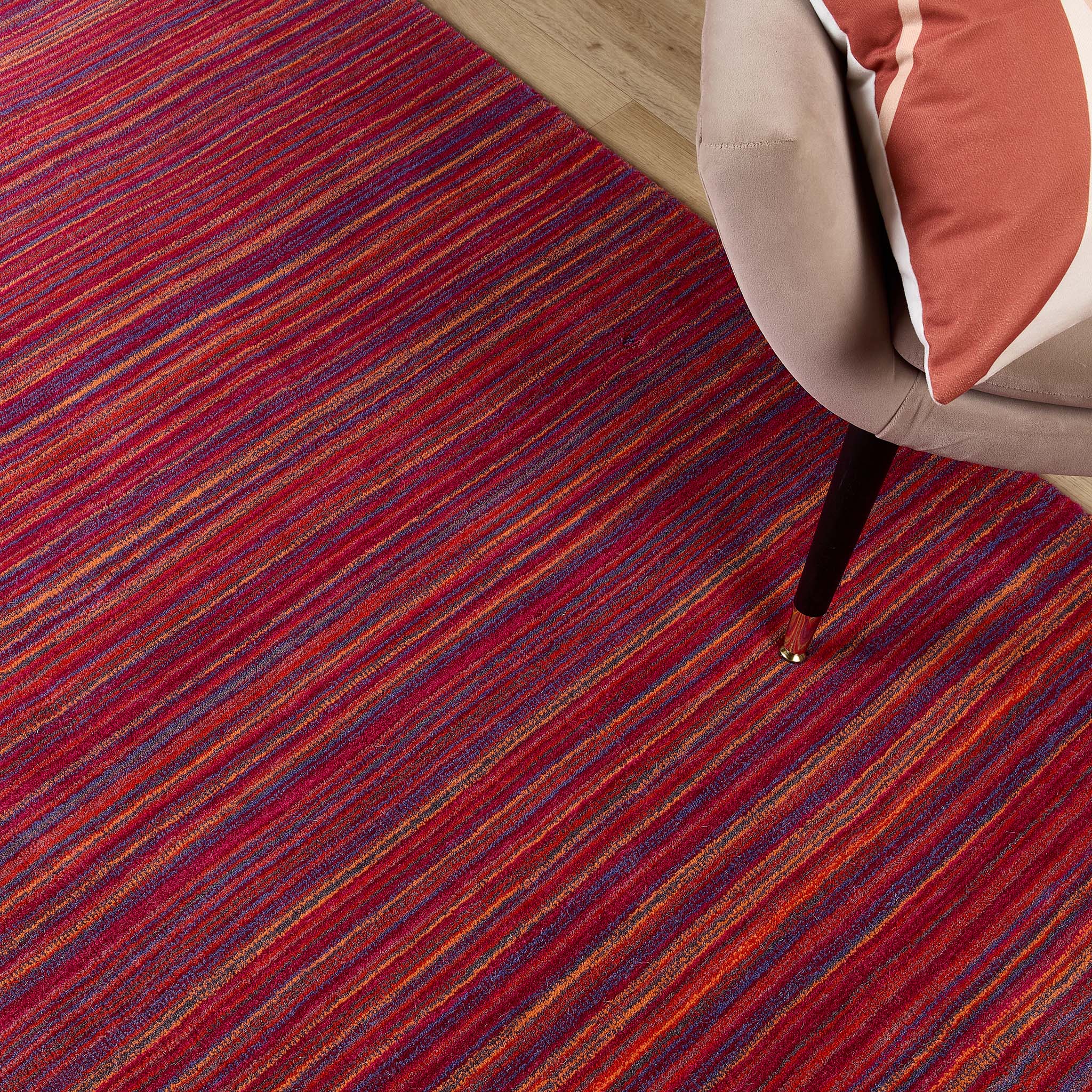 Origins Fine Stripe Rug, Purple/Pink 120 x 170cm,160 x 230cm,67 x 200cm,80 x 150cm