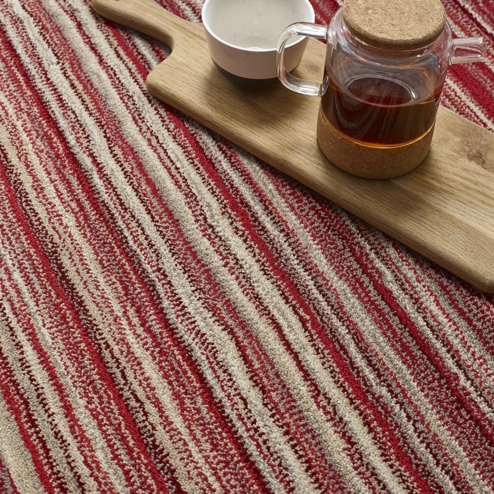 Origins Fine Stripe Rug, Red 120 x 170cm,160 x 230cm,67 x 200cm,80 x 150cm