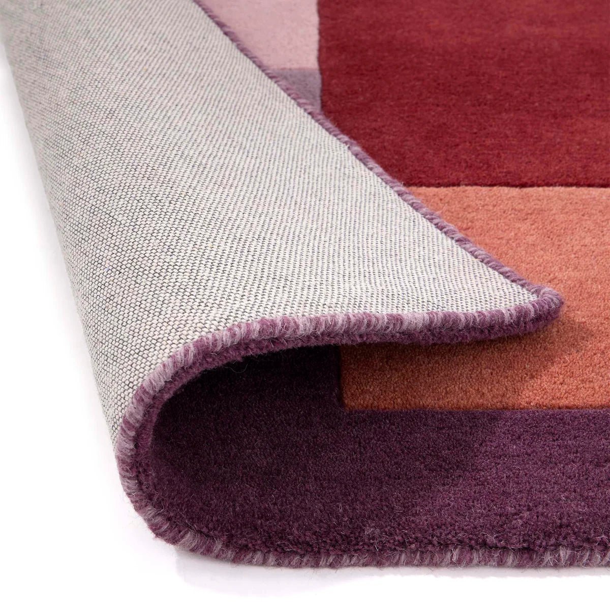 Origins Sienna Block, Berry 120 x 170cm,160 x 230cm,80 x 150cm