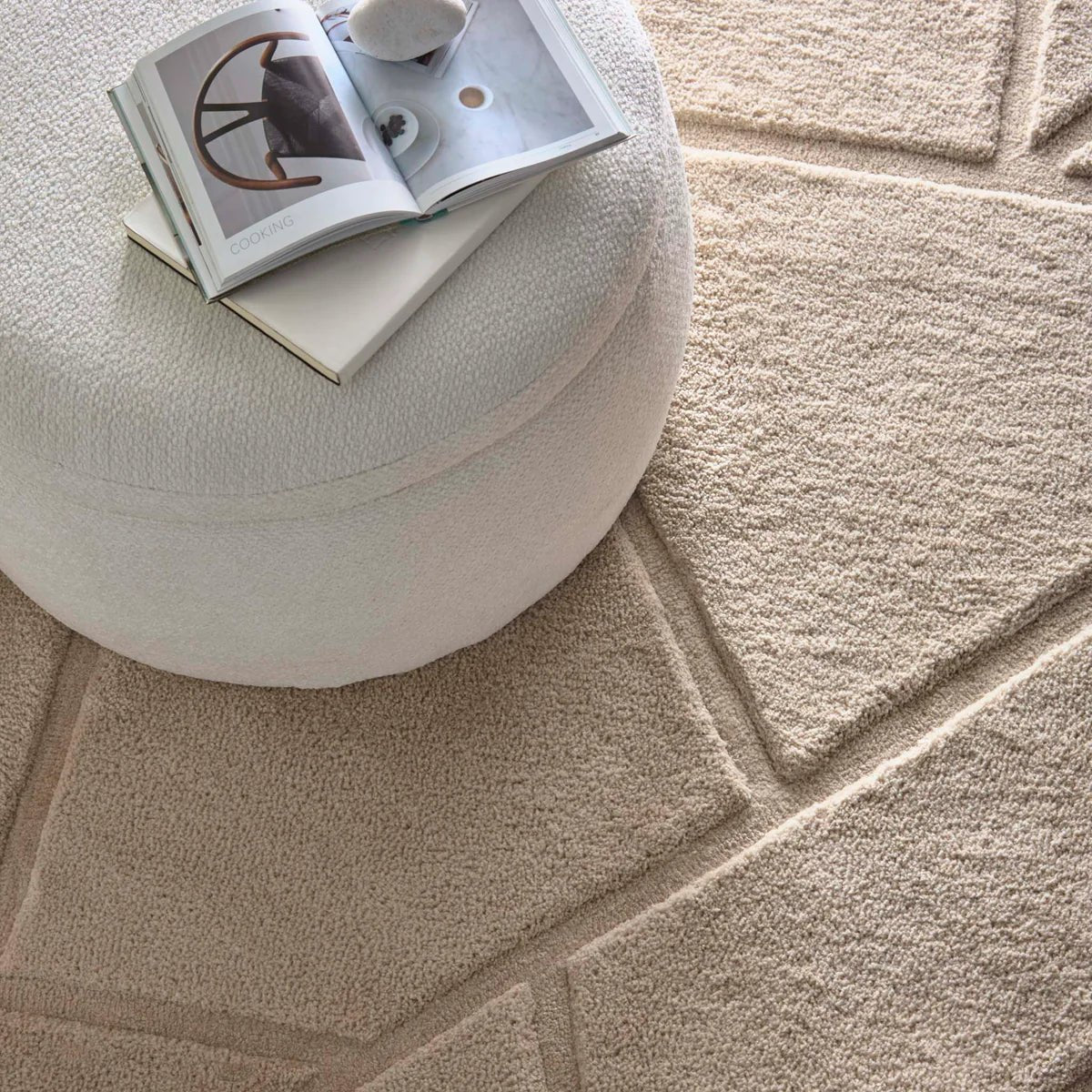 Origins Stack Cream Rug 120 x 170cm,160 x 230cm,80 x 150cm