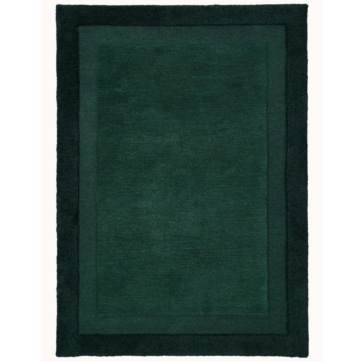 Origins Stacked Border, Dark Green 120 x 170cm,160 x 230cm,200 x 290cm