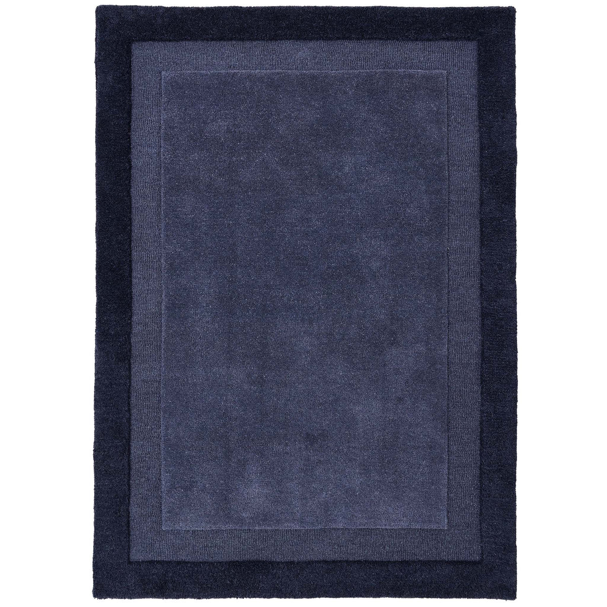 Origins Stacked Border, Evening Blue 120 x 170cm,160 x 230cm,200 x 290cm