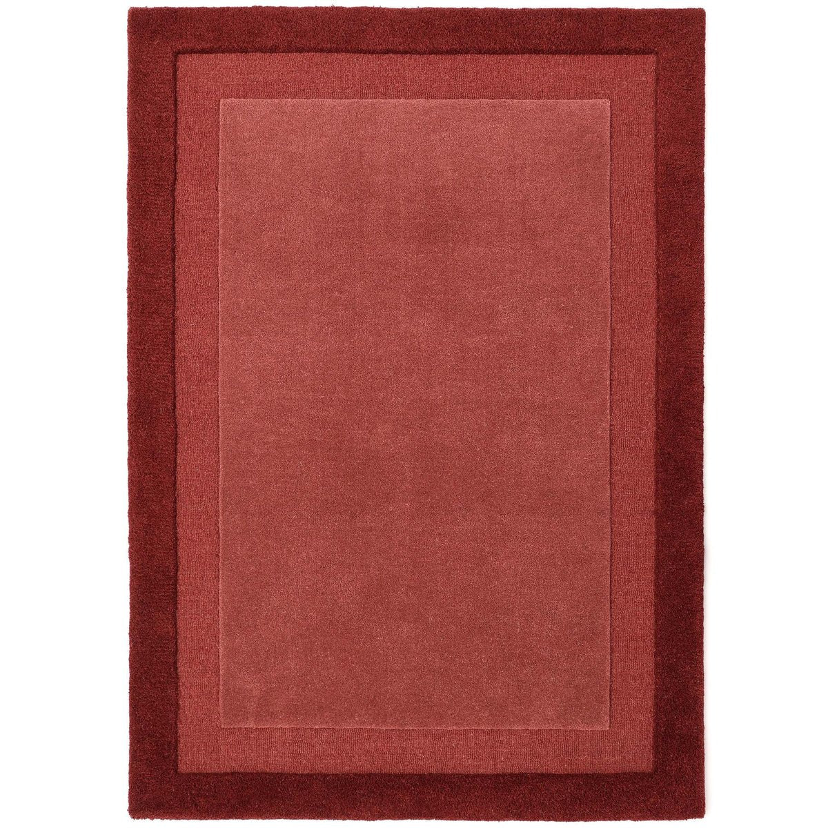 Origins Stacked Border, Wine Red 120 x 170cm,160 x 230cm,200 x 290cm