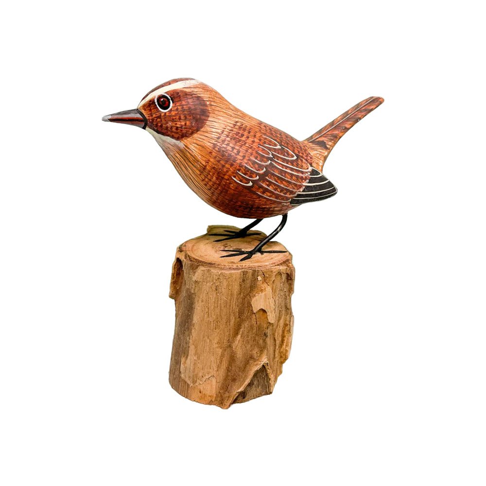 Painted Wooden Wren - Angela Reed -