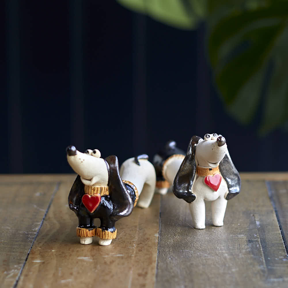 Pair of Dachshunds, Black - Angela Reed -