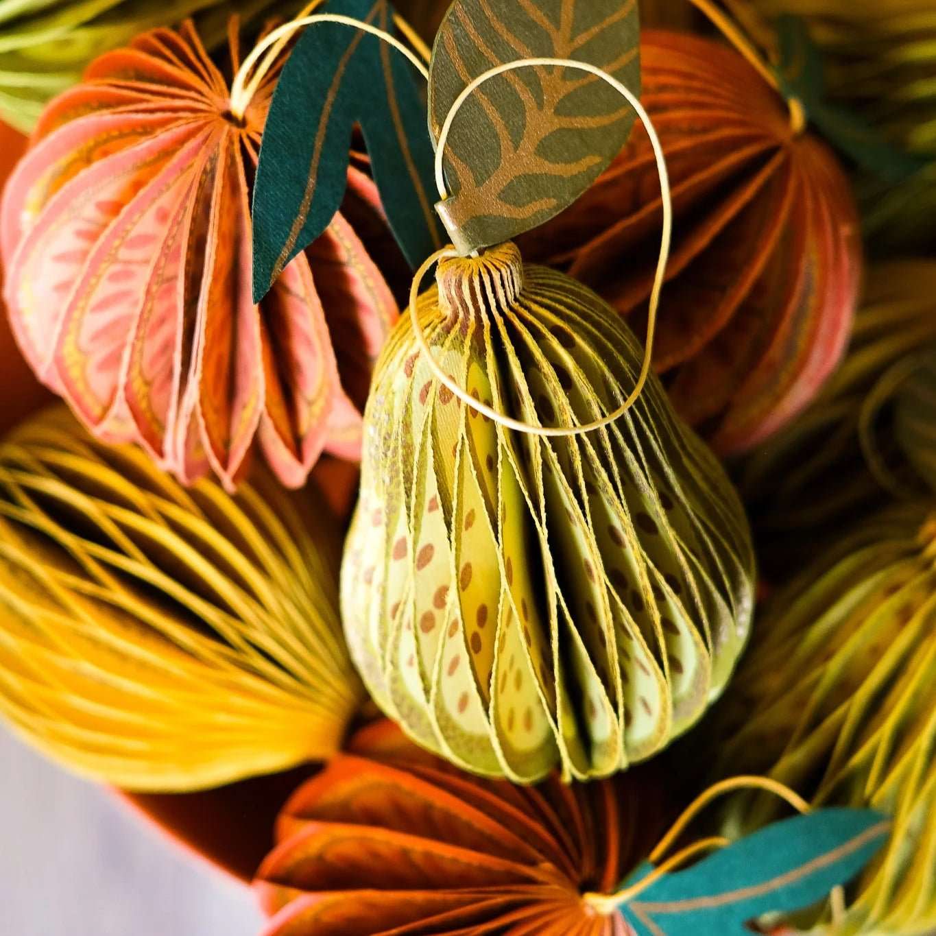 Pear Honeycomb Paper Decoration