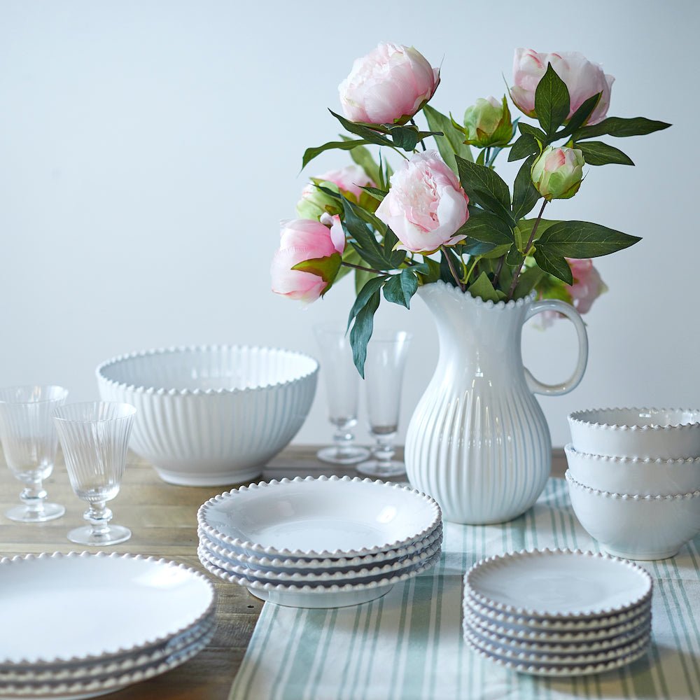 Pearl White Serving Bowl