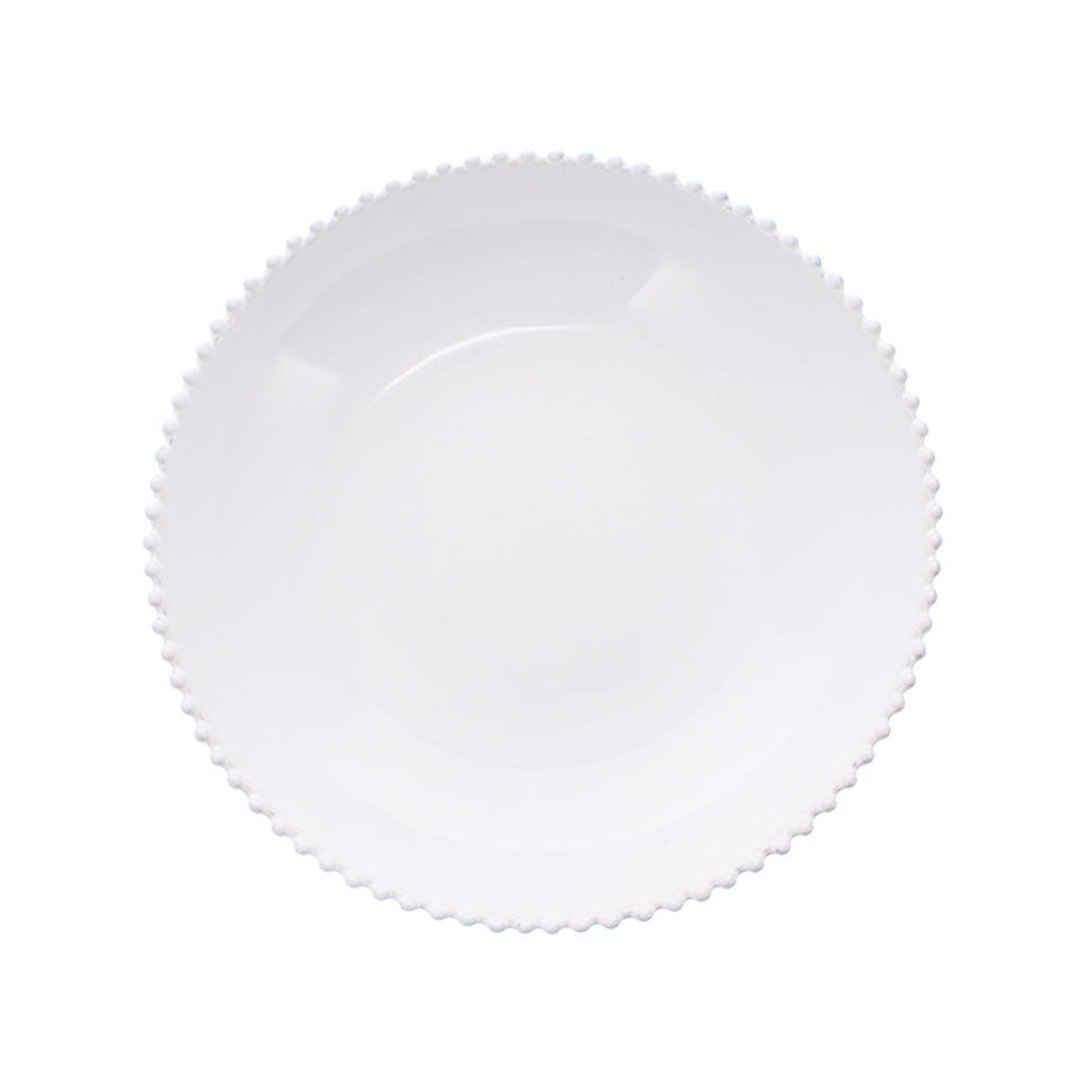 Pearl White Serving Bowl, Low
