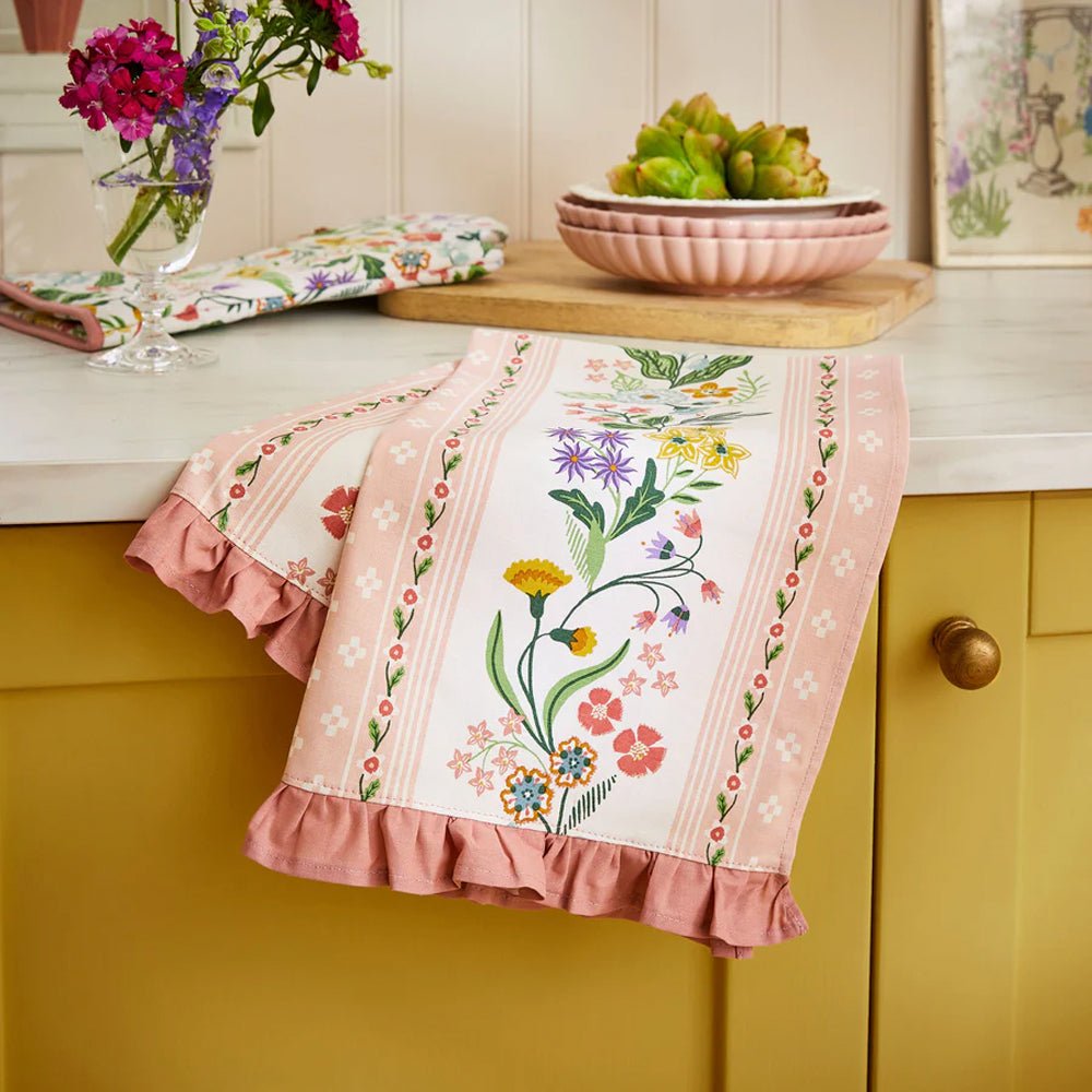 Petals and Prose Tea Towel - Angela Reed -