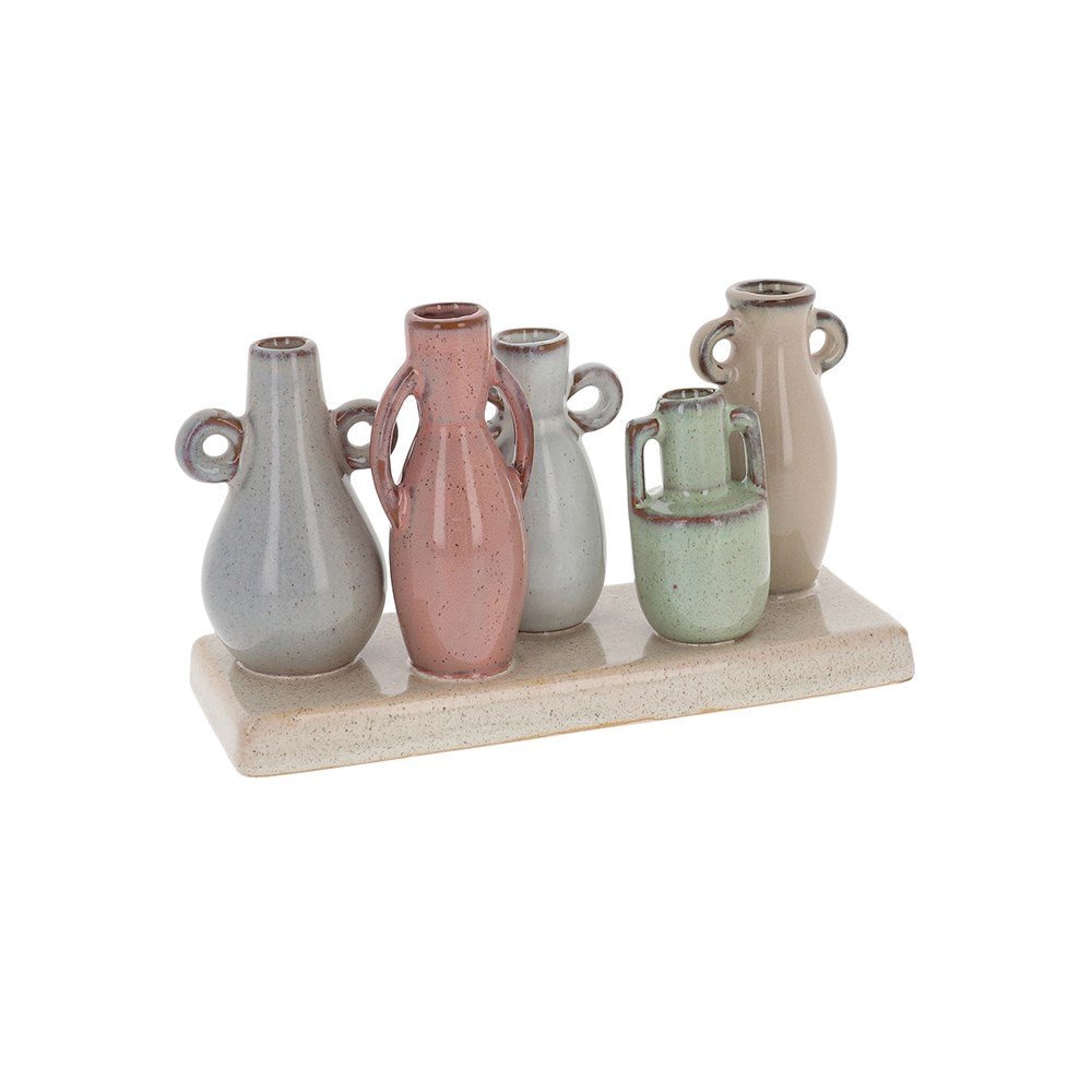 Petite Pottery 5 Stem Urn Vase