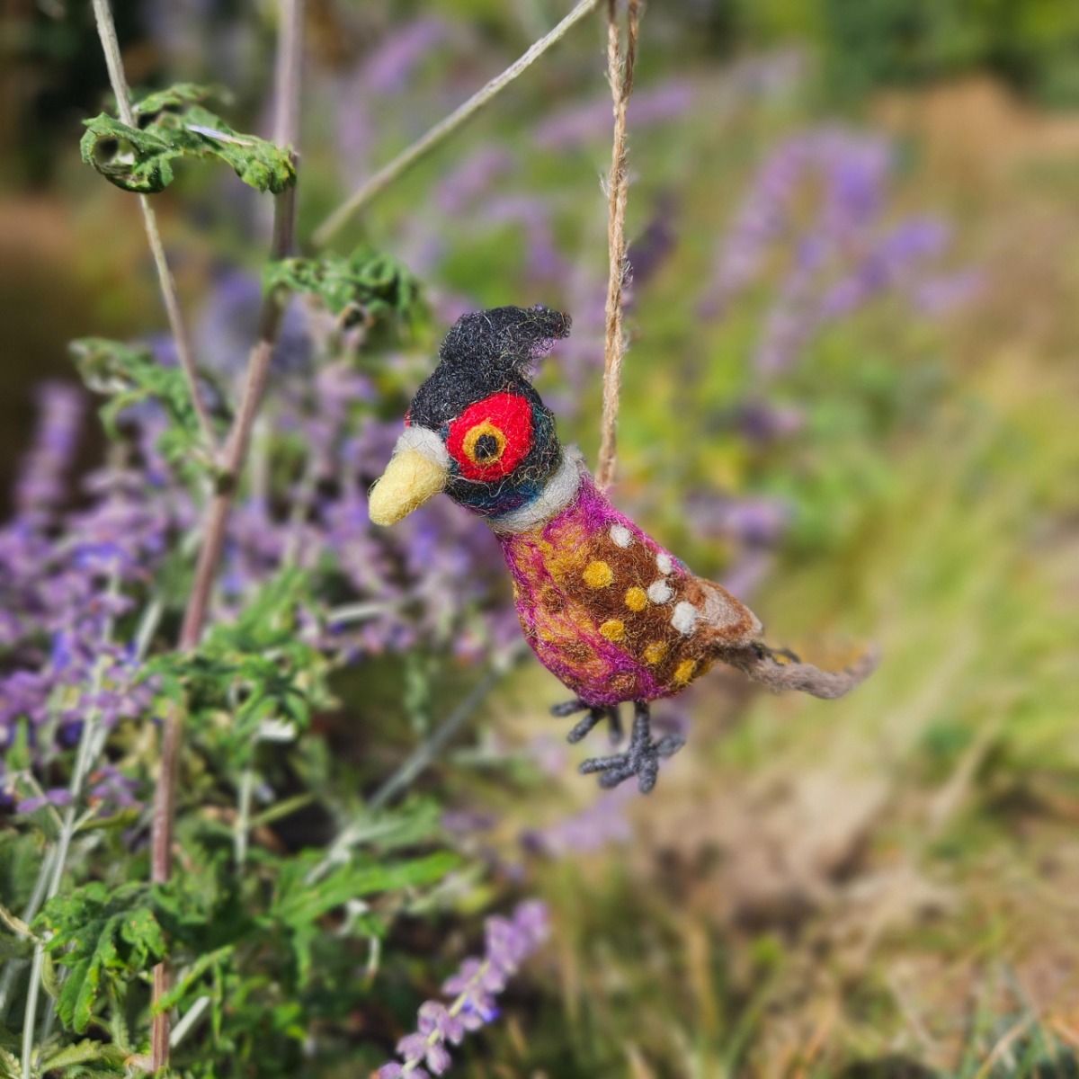 Philippa the Pheasant Hanging Decoration