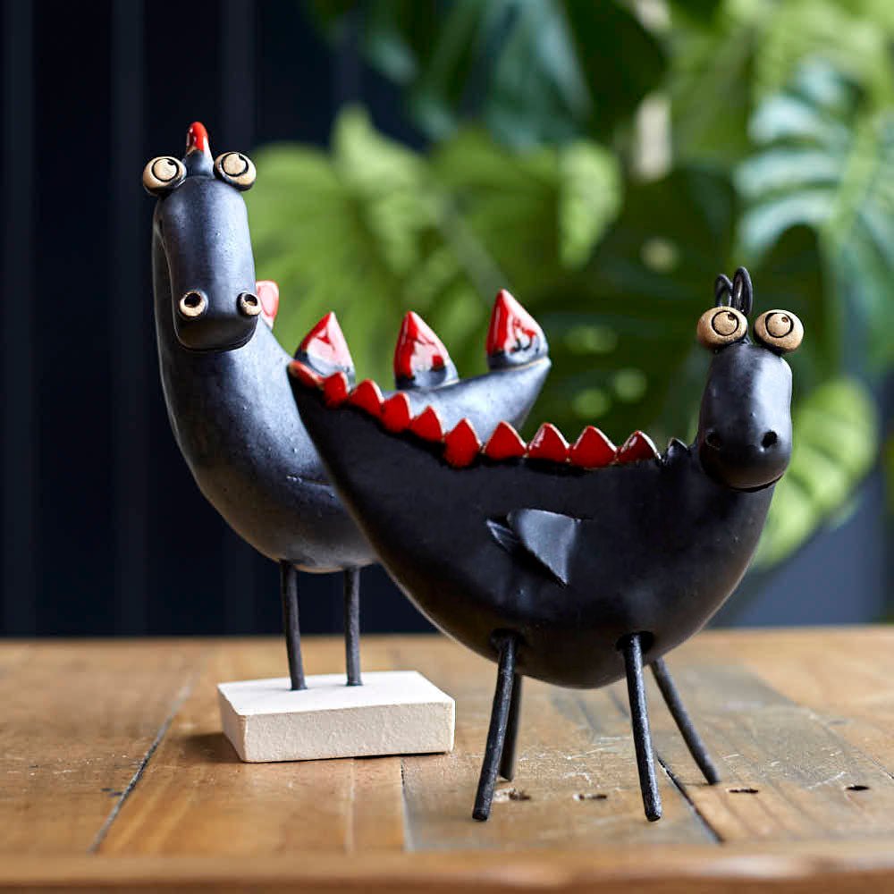 Playful Dragon, Black - Angela Reed -