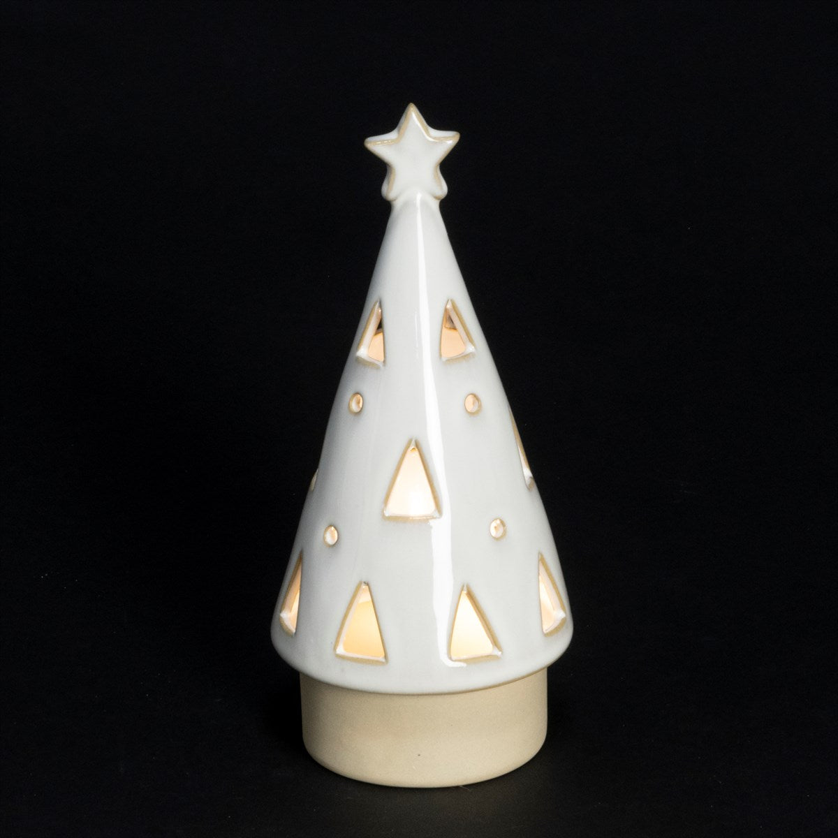 Porcelain LED Cone Tree, Large