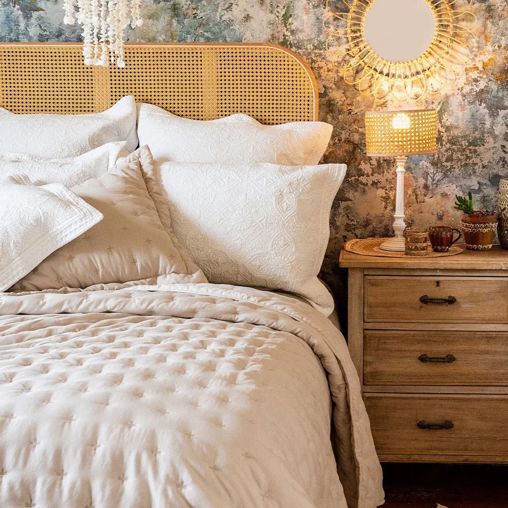 Portofino Oatmeal Bedspread