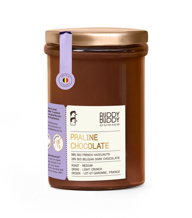 Praline Chocolate Hazelnut Butter (Organic, Vegan, 260g)