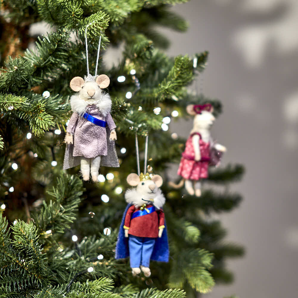 Queen Mouse Felt Hanging Decoration
