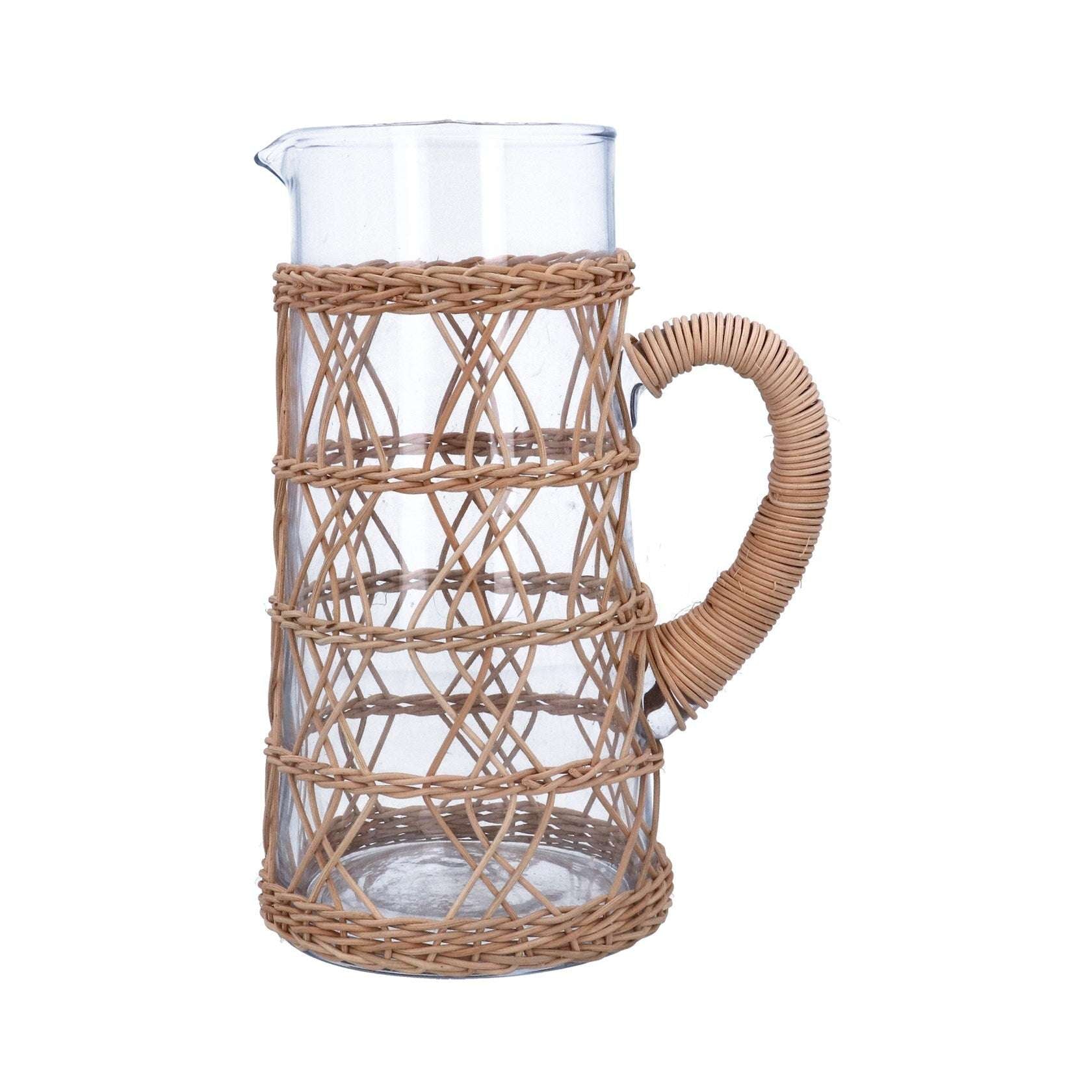 Rattan Glass Jug