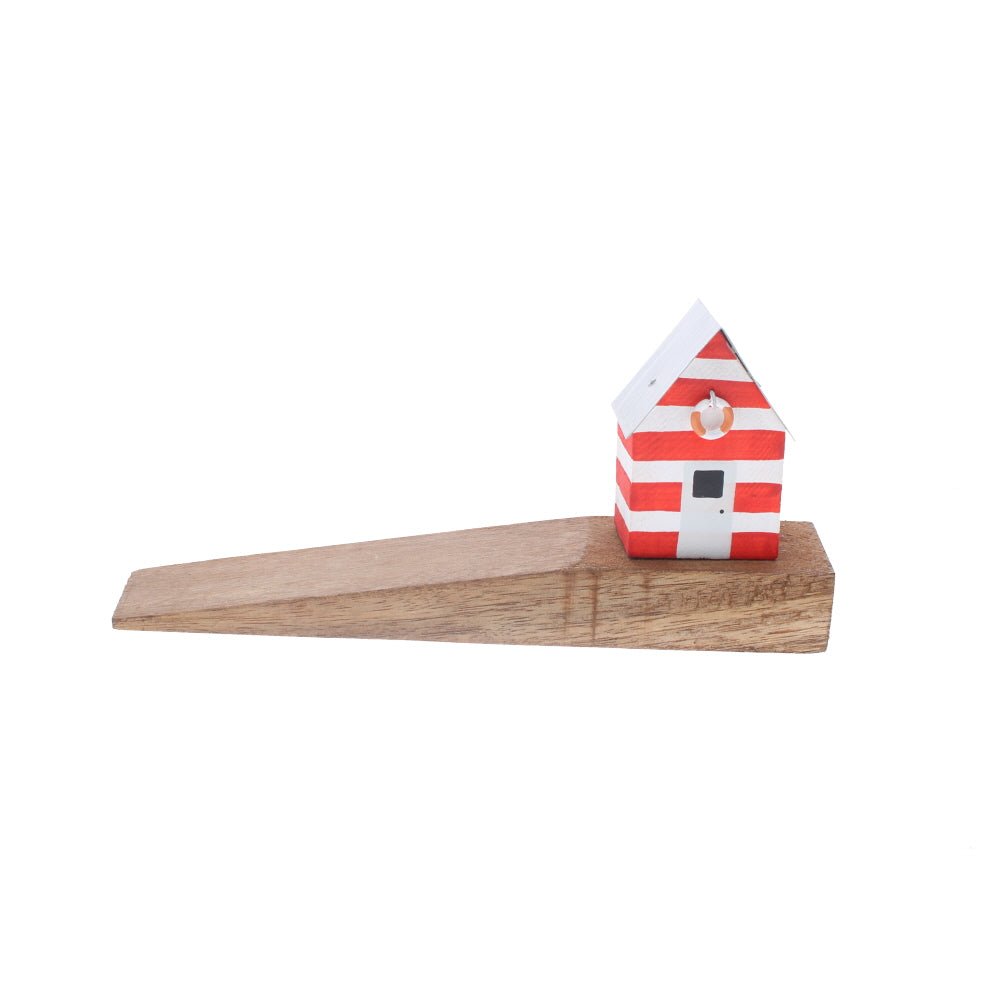 Red Beach Hut Door Wedge