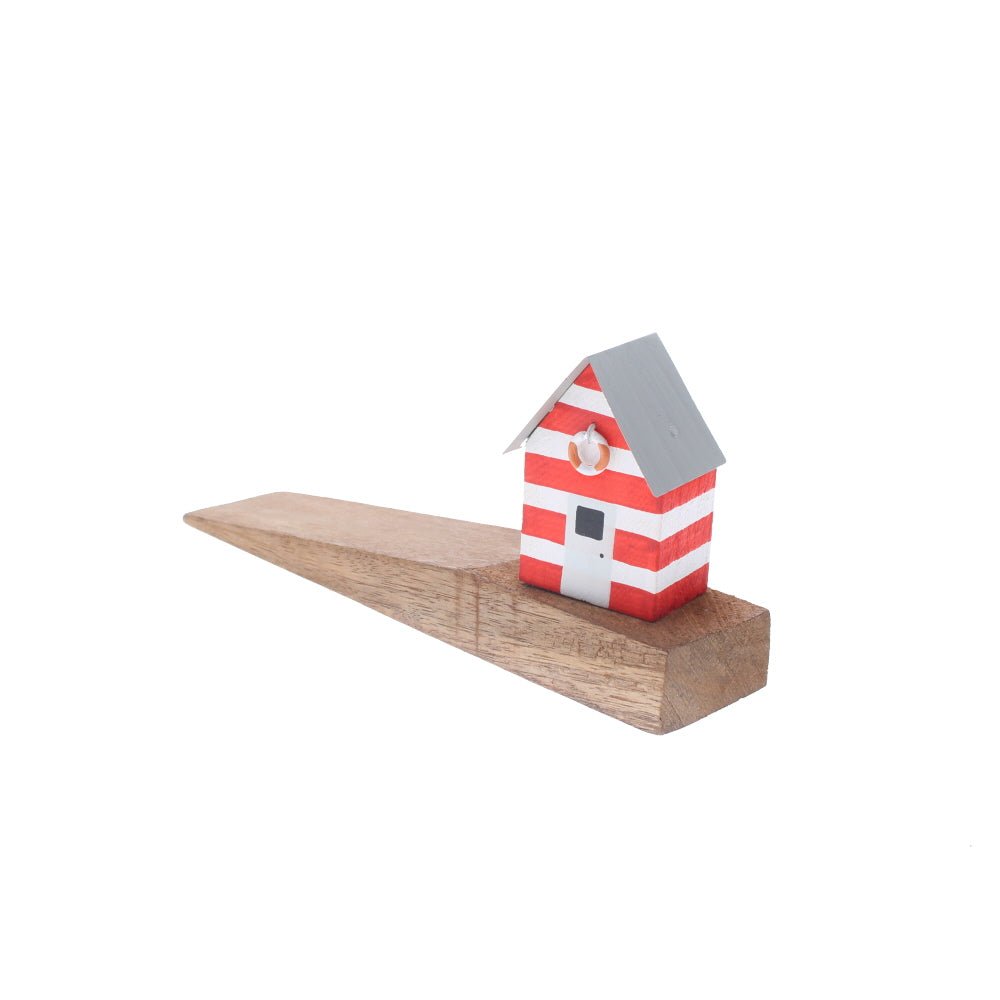 Red Beach Hut Door Wedge