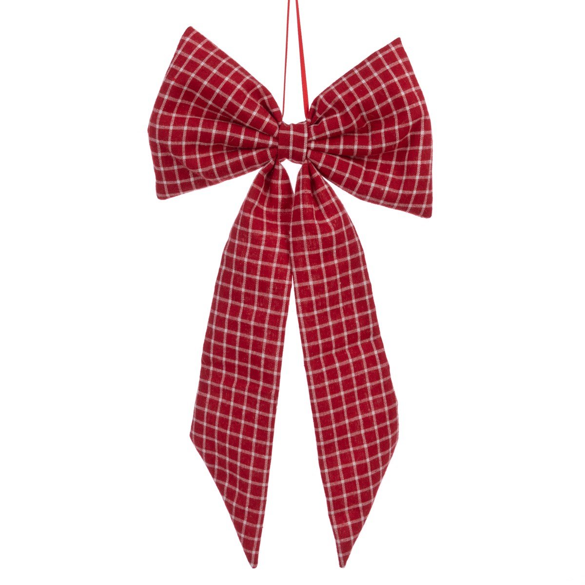 Red Check Bow, Large