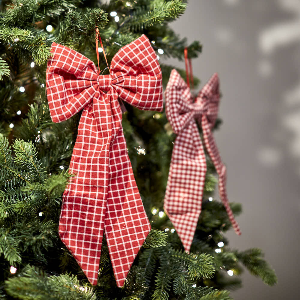 Red Gingham Bow, Small