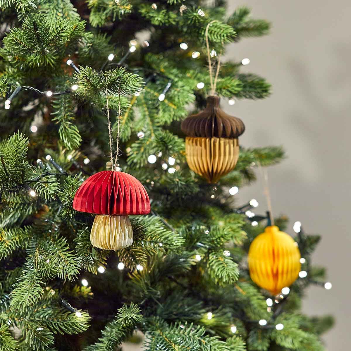 Red Honeycomb Mushroom Bauble