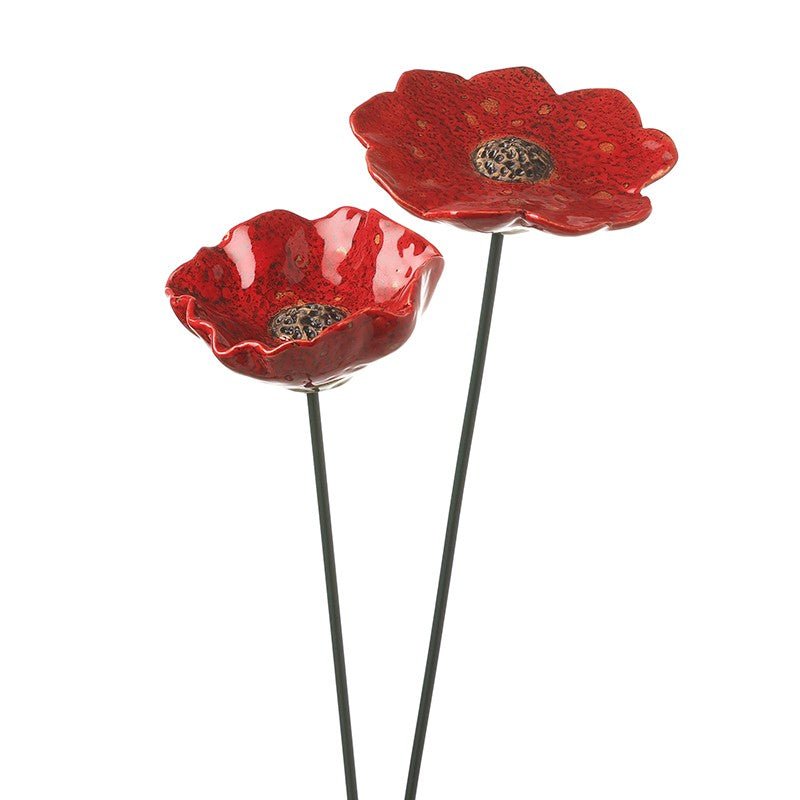 Red Poppy on a Stake, Large