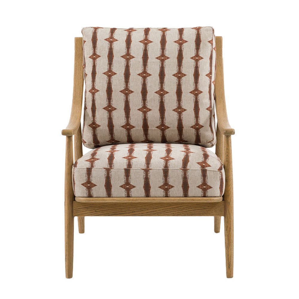 Reliant Armchair Indra Stripe,Zari Jacquard