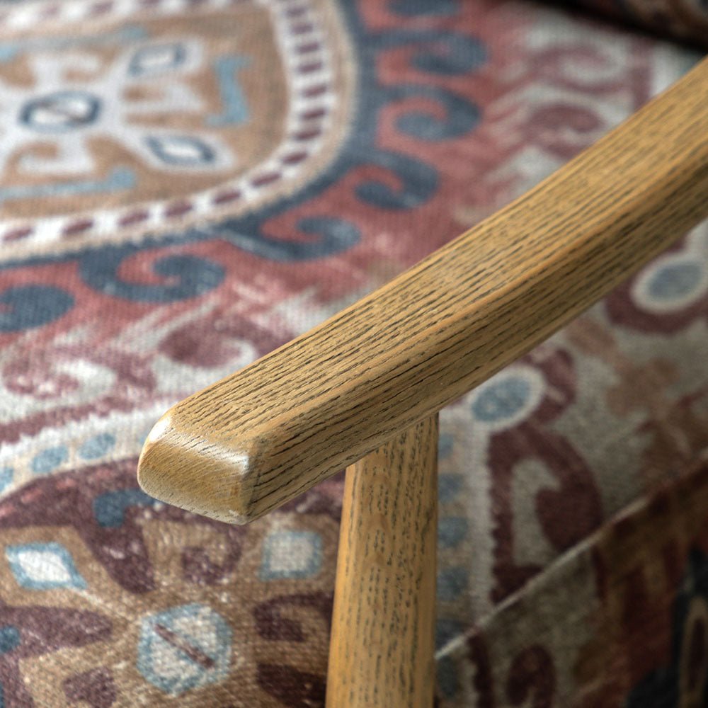 Reliant Armchair Indra Stripe,Zari Jacquard