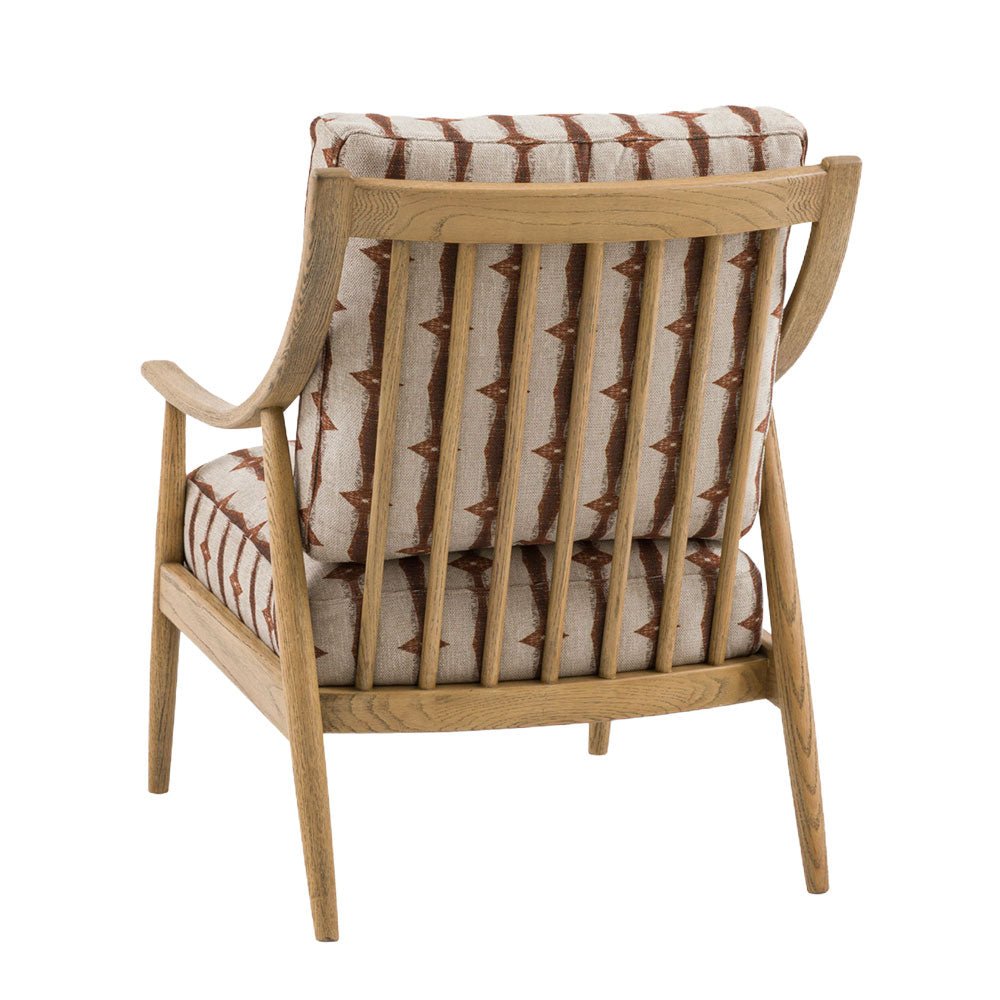 Reliant Armchair Indra Stripe,Zari Jacquard