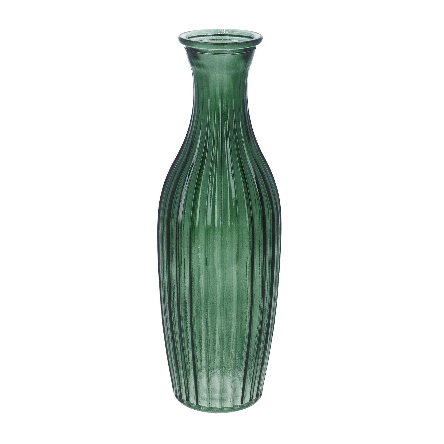 Ribbed Tall, Slim Bud Vase Blue,Green
