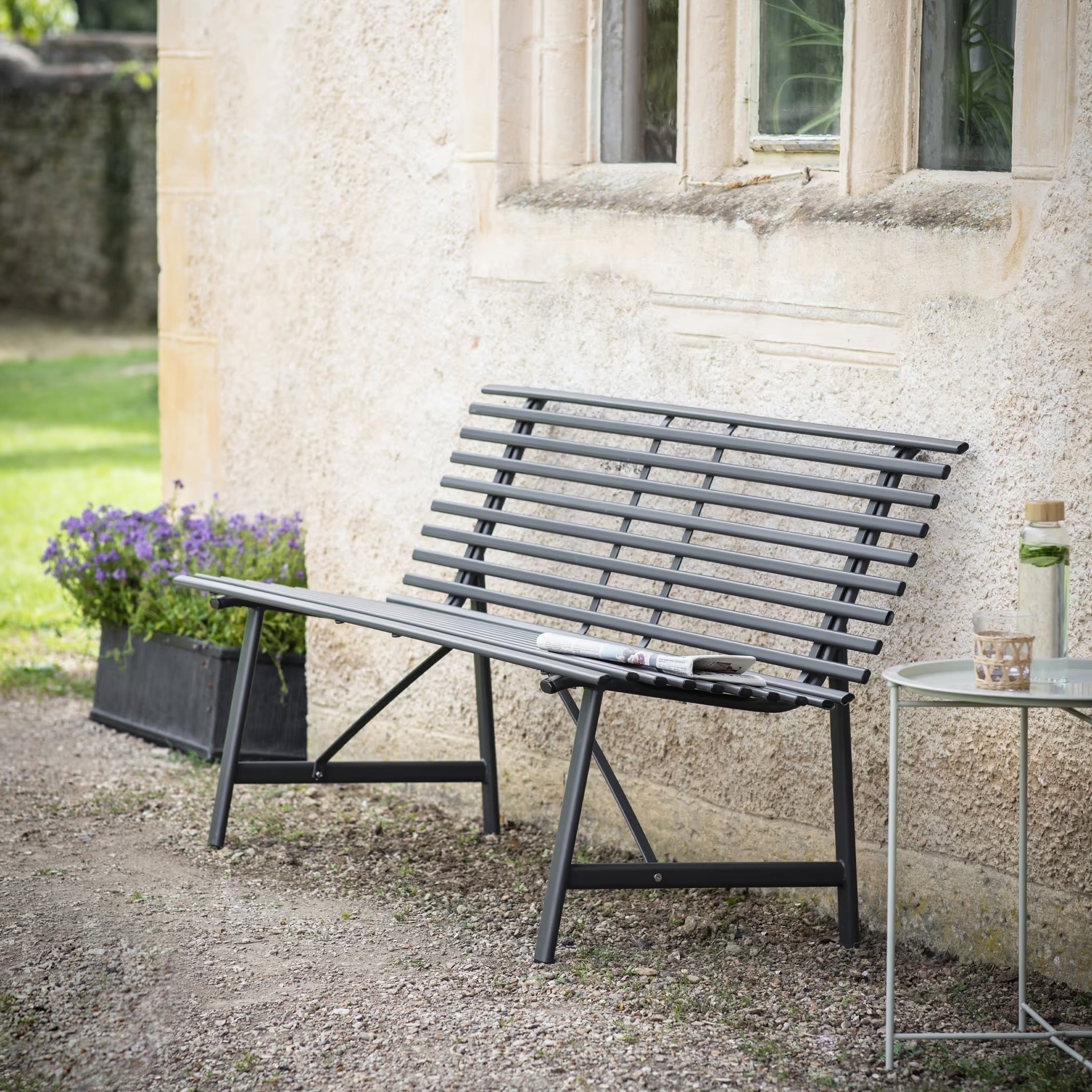 Richmond Bench Carbon,Thistle Green,Clay