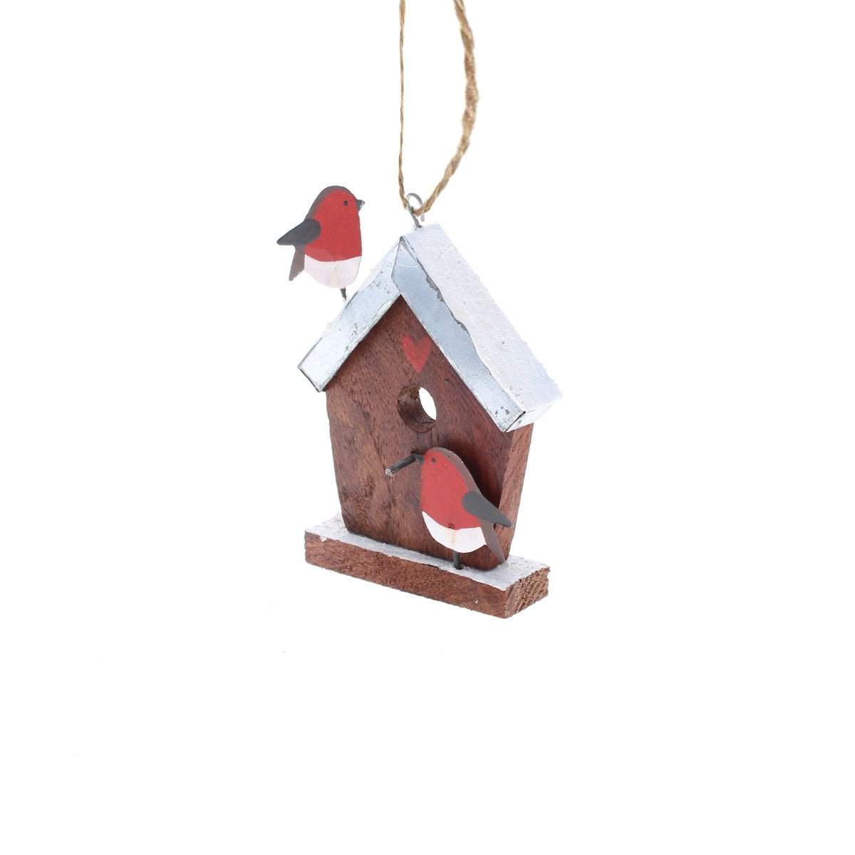 Robins Bird House Decoration